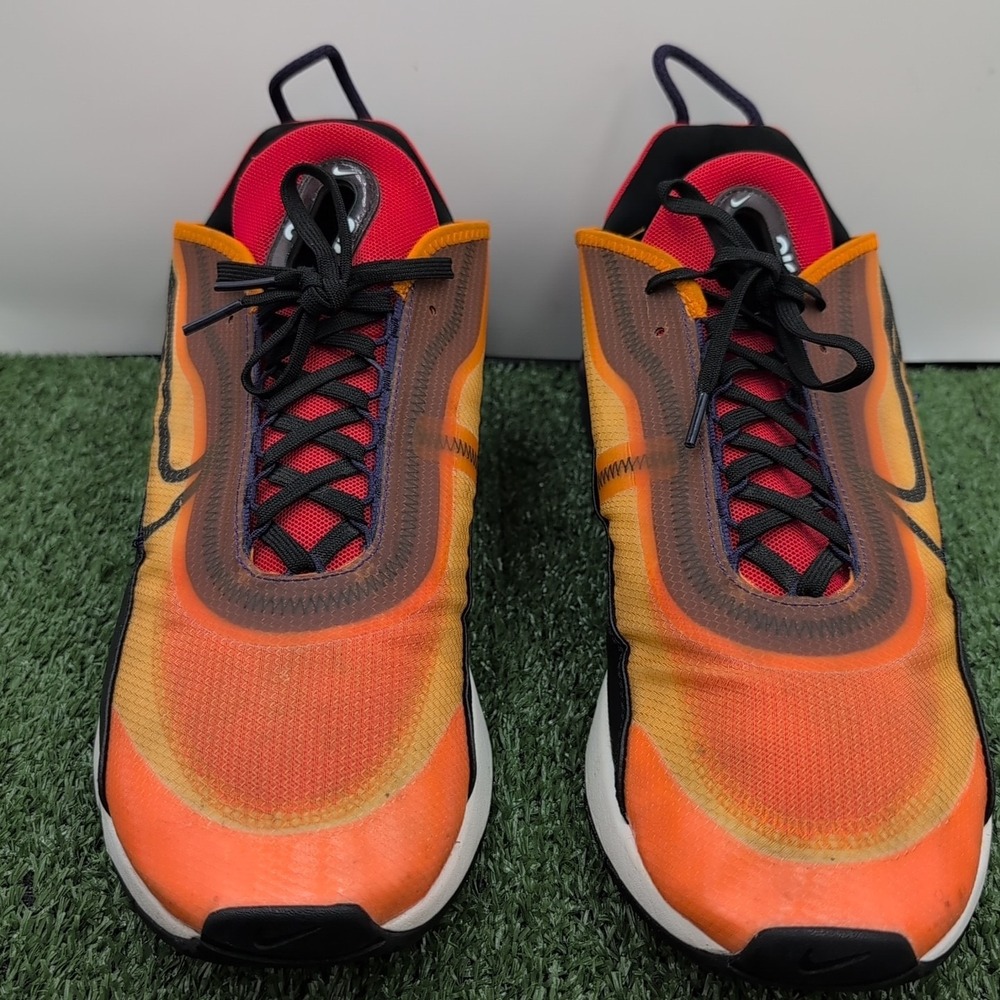 Nike Air Max 090 Men's Size‎ 13 Magma Orange Eggplant Red Daily Walking Athletic - Picture 6 of 14